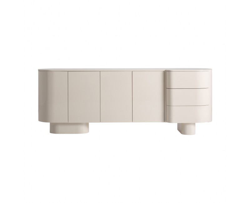 Aparador Haton Madera Dm 220x50x80 Estilo Contemporáneo - 1