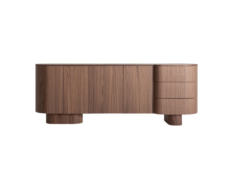 Aparador Kexby Madera Dm 220x50x80 Estilo Contemporáneo - 1