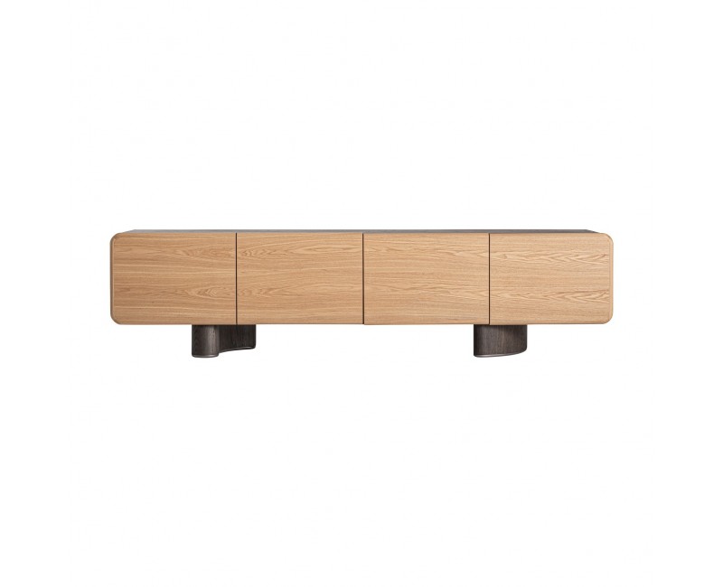 Mueble Tv Laneo Madera Dm 220x45x55 Estilo Contemporáneo - 1