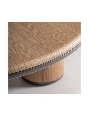 Mesa De Centro Leneo Madera Dm 100x100x35 Estilo Contemporáneo - 3