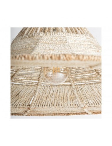 Lámpara De Colgar Khasli Yute 121x121x33 Estilo Boho - 5