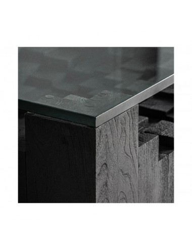 Mesa De Centro Pètria Madera De Mango 98x98x32 Estilo Contemporáneo - 3