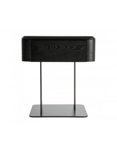 Mesita De Noche Caiza Madera Dm 46x46x51 Estilo Contemporáneo - 1