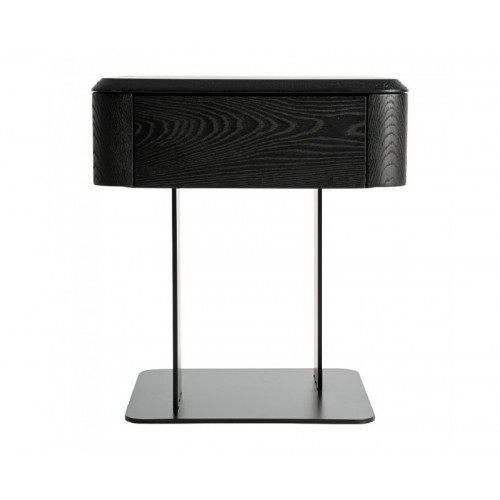 Mesita De Noche Caiza Madera Dm 46x46x51 Estilo Contemporáneo - 1