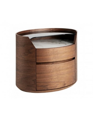 Mesita De Noche Lecco Madera Contrachapada 60x42x48,5 Estilo Contemporáneo - 1