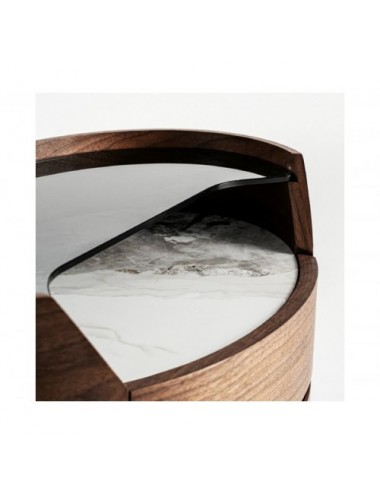 Mesita De Noche Lecco Madera Contrachapada 60x42x48,5 Estilo Contemporáneo - 4