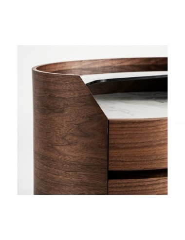 Mesita De Noche Lecco Madera Contrachapada 60x42x48,5 Estilo Contemporáneo - 6