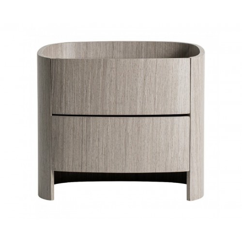 Mesita De Noche Burkina Madera Contrachapada 55x42x50 Estilo Contemporáneo - 1