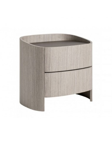 Mesita De Noche Burkina Madera Contrachapada 55x42x50 Estilo Contemporáneo - 1