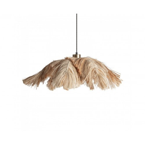 Lámpara De Colgar Halena Fibra Natural 70x70x15 Estilo Boho - 1