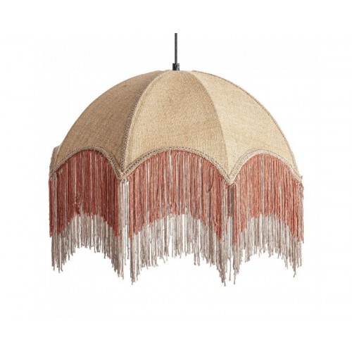 Lámpara De Colgar Sakhsa Yute 53x53x41 Estilo Provenzal - 1