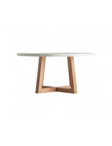 Mesa Comedor Koshena Hormigón Armado 152x152x76 Estilo Contemporáneo - 1