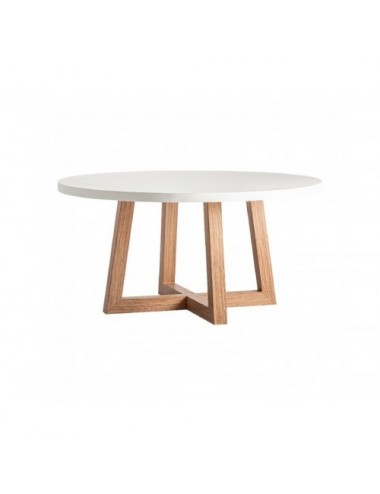 Mesa Comedor Koshena Hormigón Armado 152x152x76 Estilo Contemporáneo - 1