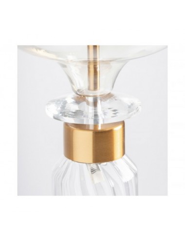 Lámpara De Colgar Nuaria Cristal 19x19x48 Estilo Art Deco - 3