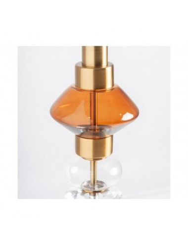 Lámpara De Colgar Anna Cristal 24x24x50 Estilo Art Deco - 3