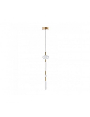 Lámpara De Colgar Xalhe Cristal 20x20x110 Estilo Art Deco - 1