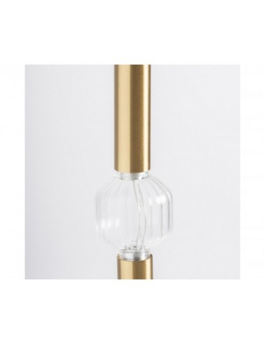 Lámpara De Colgar Xalhe Cristal 20x20x110 Estilo Art Deco - 4