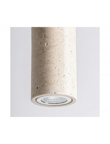 Lámpara De Colgar Kaple Travertino 6,5x6,5x25,5 Estilo Contemporáneo - 4