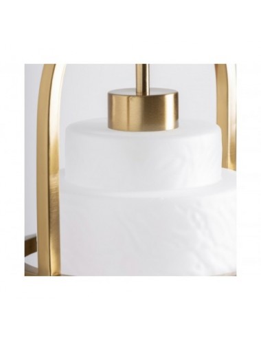 Lámpara De Colgar Laule Cristal 24x24x39 Estilo Art Deco - 3