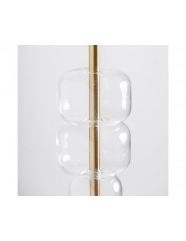 Lámpara De Colgar Zisk Cristal 14x14x60 Estilo Art Deco - 3