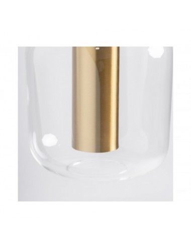 Lámpara De Colgar Zisk Cristal 14x14x60 Estilo Art Deco - 4