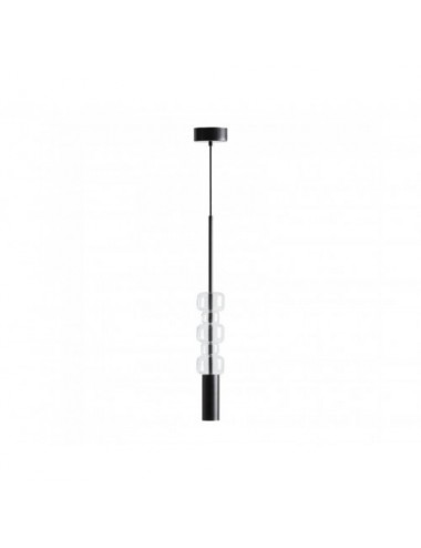 Lámpara De Colgar Zale Cristal 9x9x60 Estilo Art Deco - 1