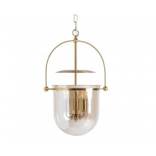 Lámpara De Colgar Caine Cristal 32x32x58 Estilo Art Deco - 1