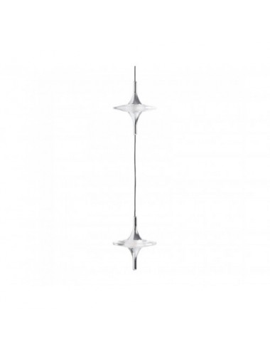 Lámpara De Colgar Xalesh Cristal 12x12x150 Estilo Art Deco - 1