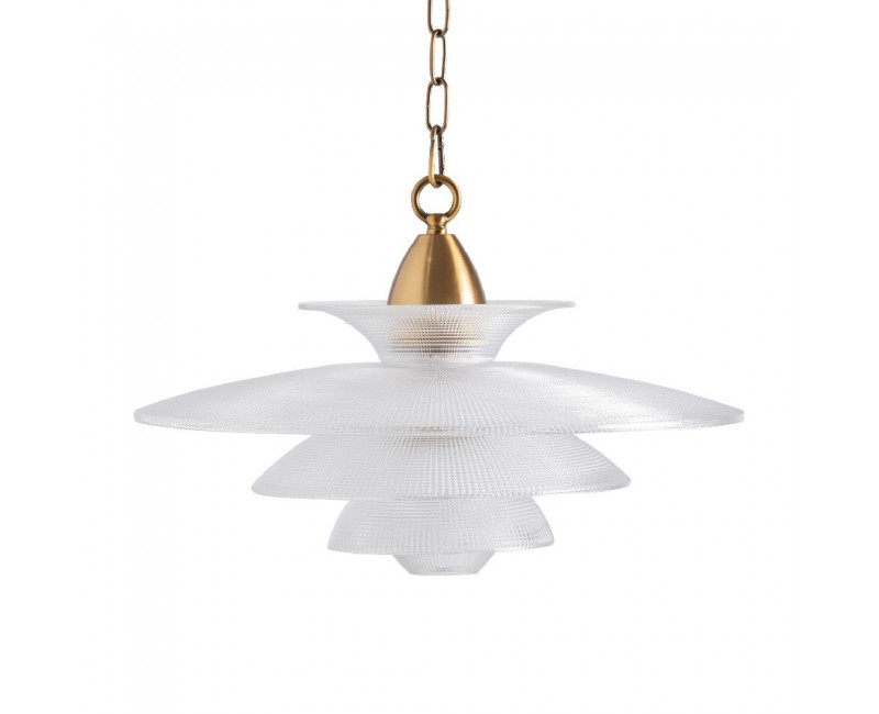 Lámpara De Colgar Leshenia Cristal 48x48x42 Estilo Art Deco - 1