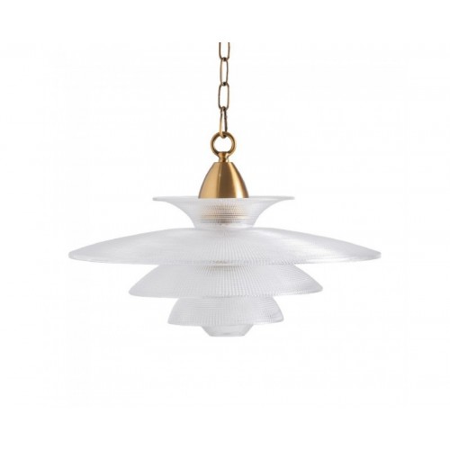 Lámpara De Colgar Leshenia Cristal 48x48x42 Estilo Art Deco - 1