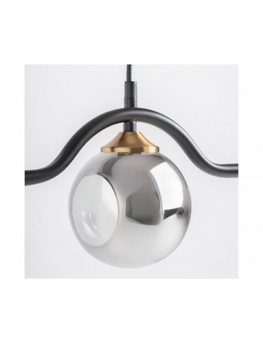 Lámpara De Colgar Fasha Cristal 123x33x27 Estilo Art Deco - 3