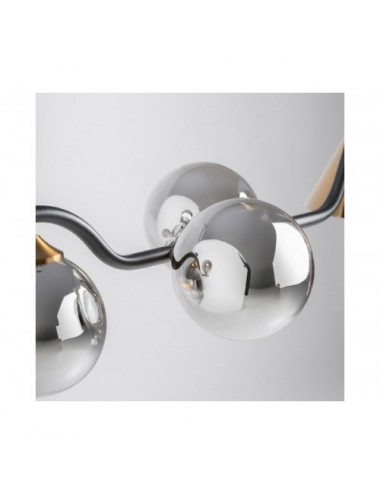 Lámpara De Colgar Fasha Cristal 123x33x27 Estilo Art Deco - 5