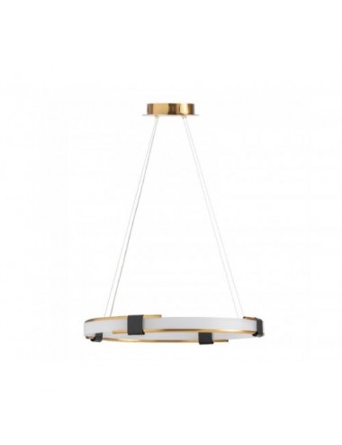 Lámpara De Colgar Lia Cristal 60x60x6 Estilo Art Deco - 1