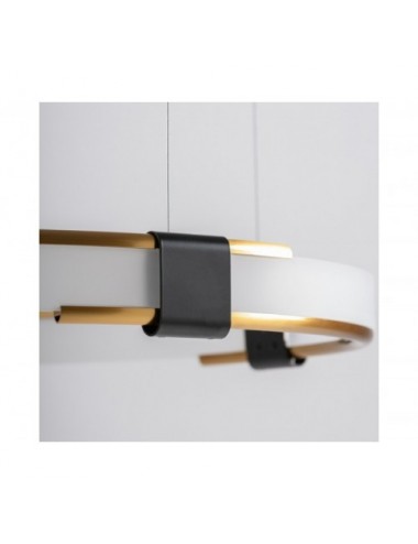 Lámpara De Colgar Lia Cristal 60x60x6 Estilo Art Deco - 3