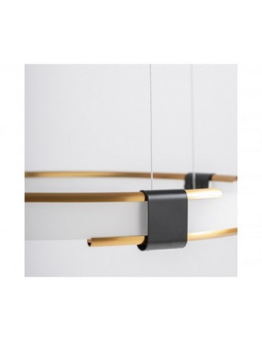 Lámpara De Colgar Lia Cristal 60x60x6 Estilo Art Deco - 5