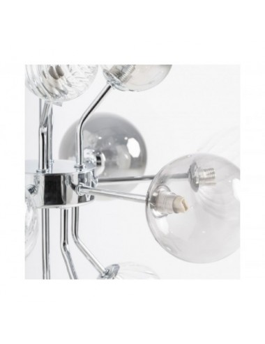 Lámpara De Colgar Carla Cristal 60x60x133 Estilo Art Deco - 5