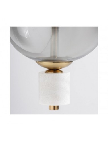 Lámpara De Colgar Sahin Cristal 16x16x140 Estilo Art Deco - 3