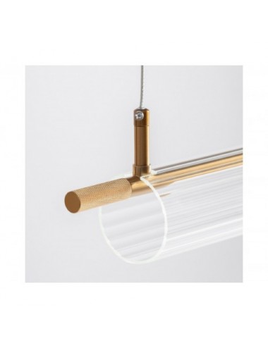 Lámpara De Colgar Marlena Cristal 111x7x10 Estilo Art Deco - 3