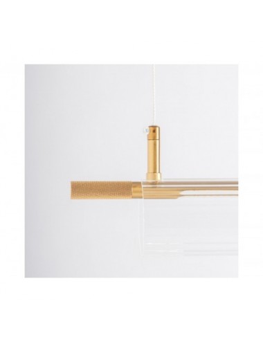 Lámpara De Colgar Marlena Cristal 111x7x10 Estilo Art Deco - 5