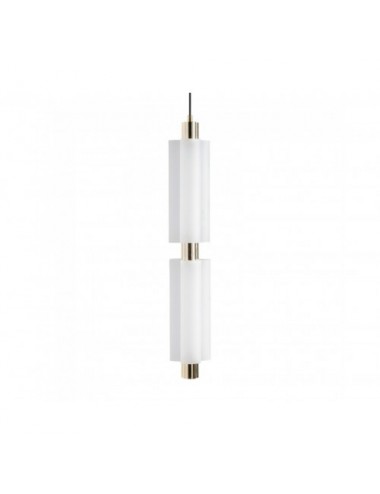 Lámpara De Colgar Evalene Cristal 12x12x73 Estilo Art Deco - 1