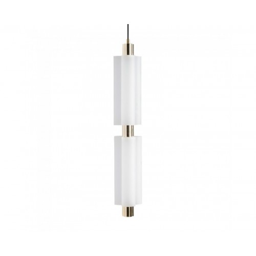 Lámpara De Colgar Evalene Cristal 12x12x73 Estilo Art Deco - 1