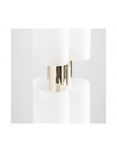 Lámpara De Colgar Evalene Cristal 12x12x73 Estilo Art Deco - 1