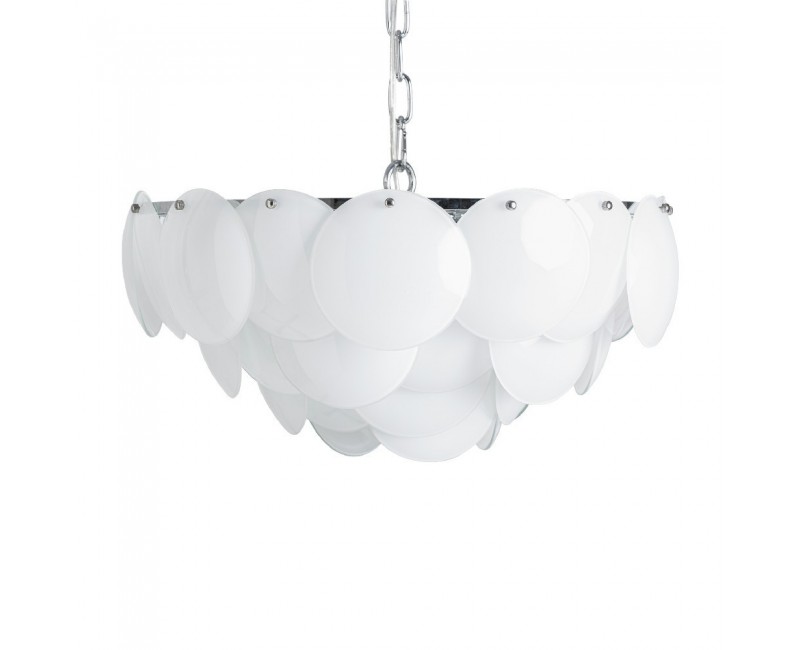 Lámpara De Colgar Elisha Cristal 60x60x34 Estilo Art Deco - 1