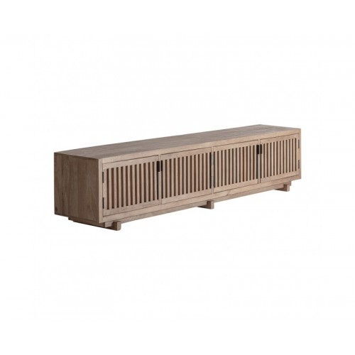 Mueble Tv Gàbia Madera De Mango 253x45x54 Estilo Contemporáneo - 1