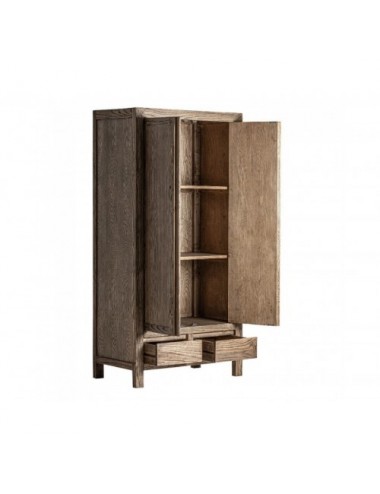 Armario Thouars Madera De Olmo 100x55x200 Estilo Rústico - 3