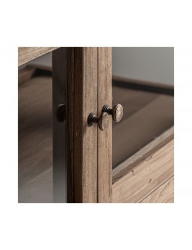 Vitrina Helmond Madera Recuperada 122x46x226 Estilo Rústico - 6