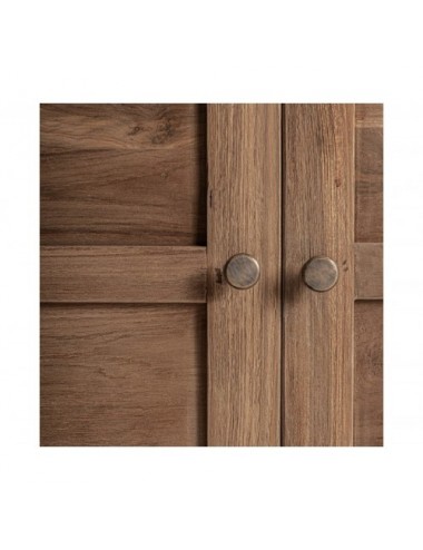 Vitrina Helmond Madera Recuperada 122x46x226 Estilo Rústico - 8