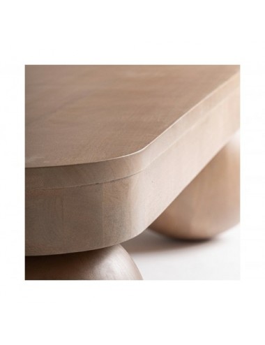 Mesa De Centro Bocksberg Madera De Mango 150x80x37,5 Estilo Contemporáneo - 3