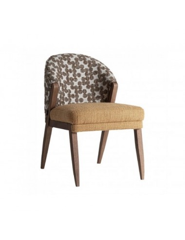 Silla Kalesha Madera De Caucho 56x68x85 Estilo Clásico - 1