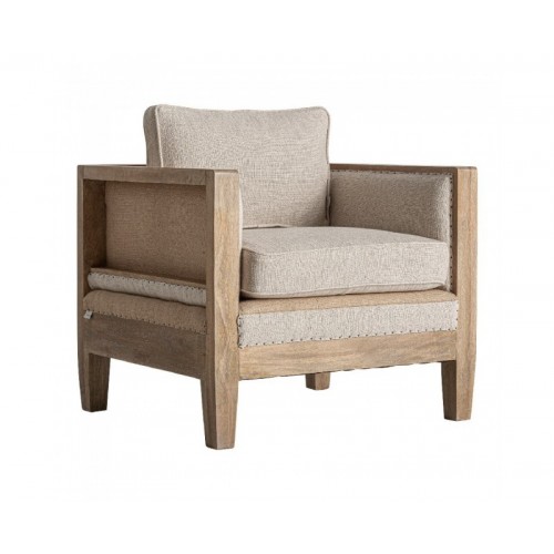 Sillón Grube Madera Abedul 80x74x87 Estilo Clásico - 1